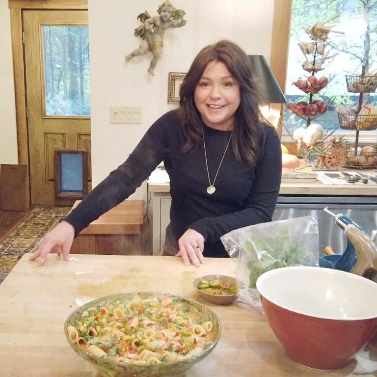 Rachael with Chicken Riggies dish