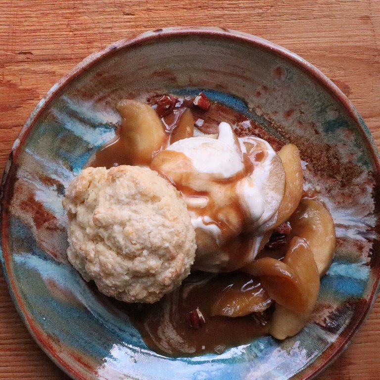 Caramel Apple Shortcakes