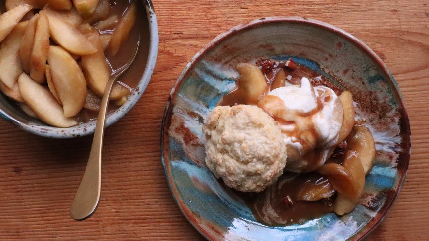 Caramel Apple Shortcakes