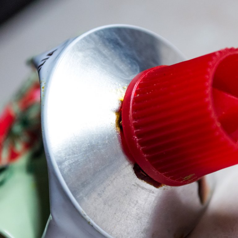 Tube of tomato paste