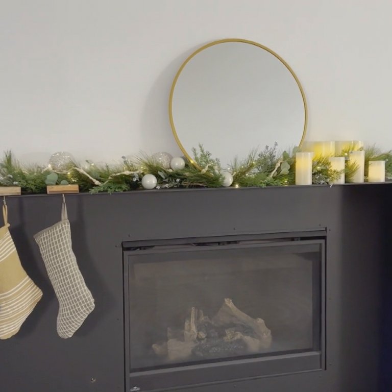 bobby berk holiday mantel