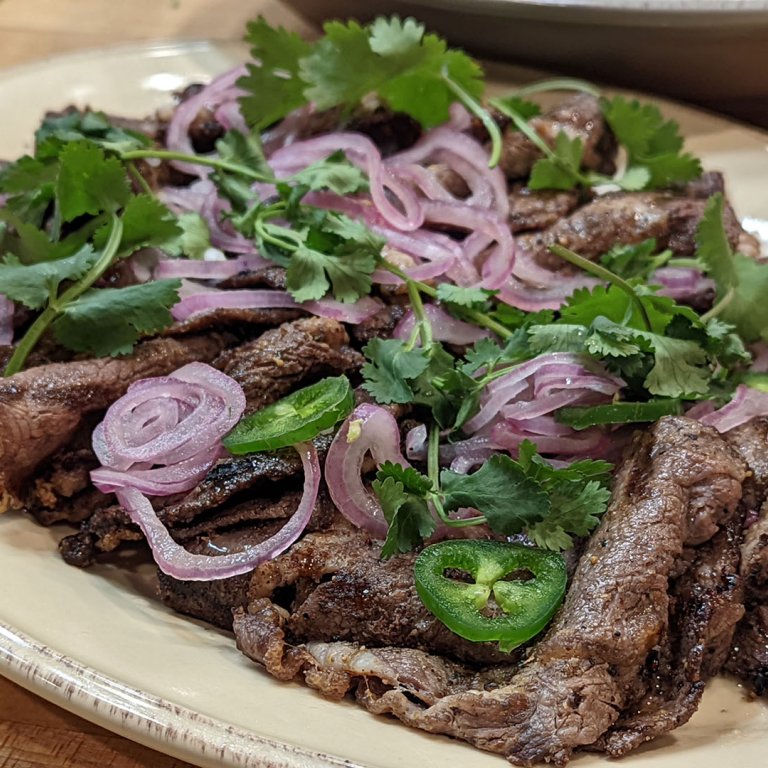 Crispy Lemon-Pepper Bulgogi with Quick-Pickled Shallots