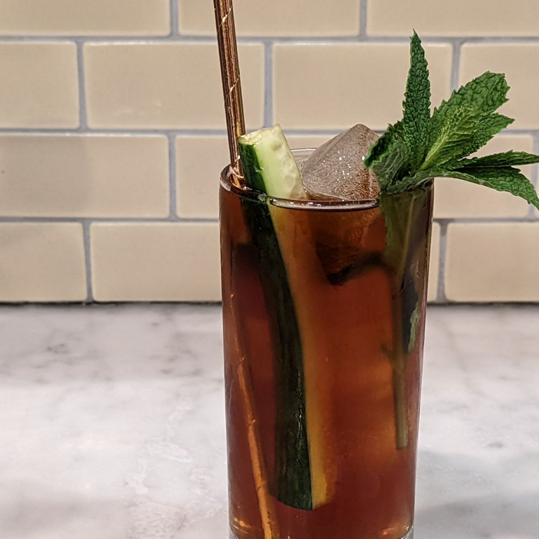 My Pimm's Cup Overfloweth Cocktail