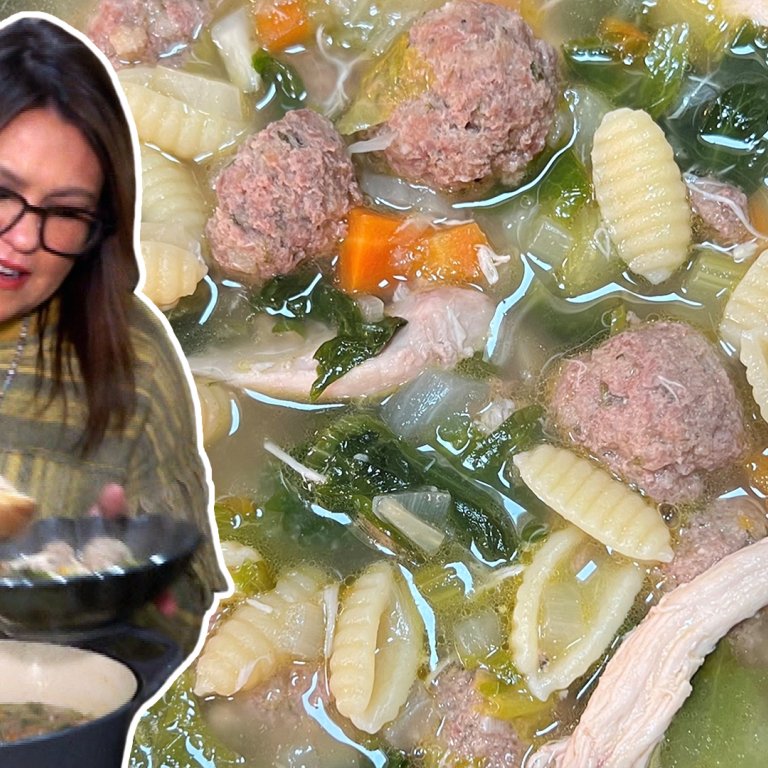 Mini Meatball and Chicken Soup | Rachael Ray