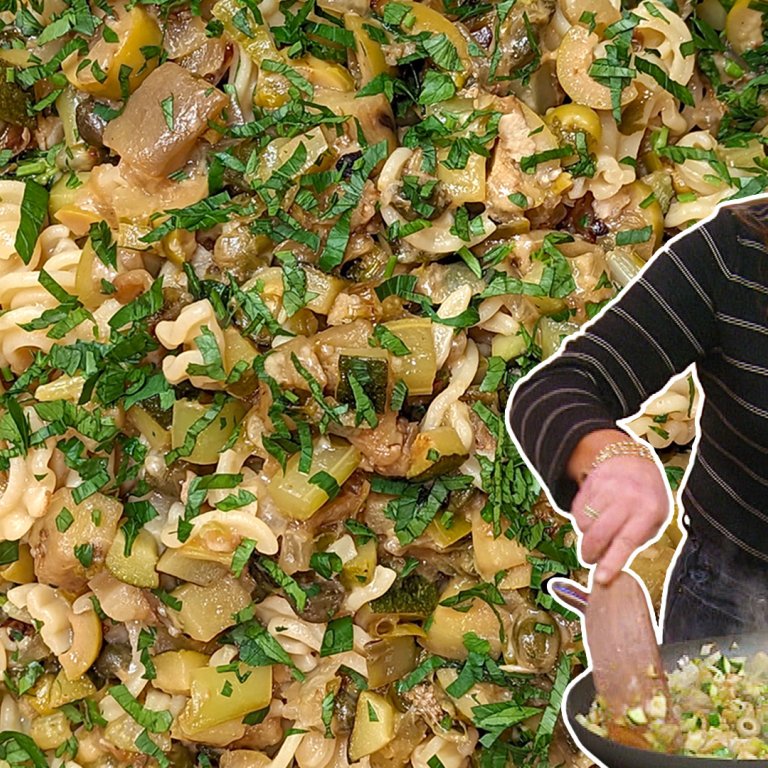 Green Caponata Pasta | Rachael Ray