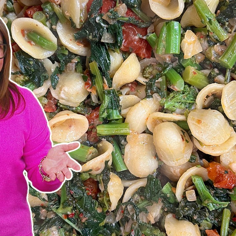 Orecchiette with Broccoli Rabe and Semi-Dried Tomatoes | Rachael Ray