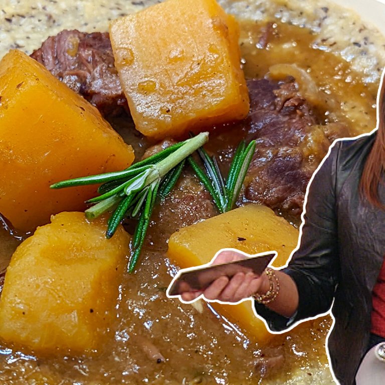 Beef and Orange Squash Stew with Polenta | Rachael Ray