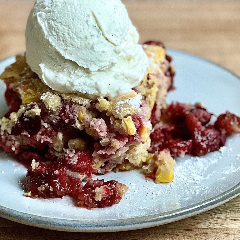 Cranberry and Cornbread Cobbler