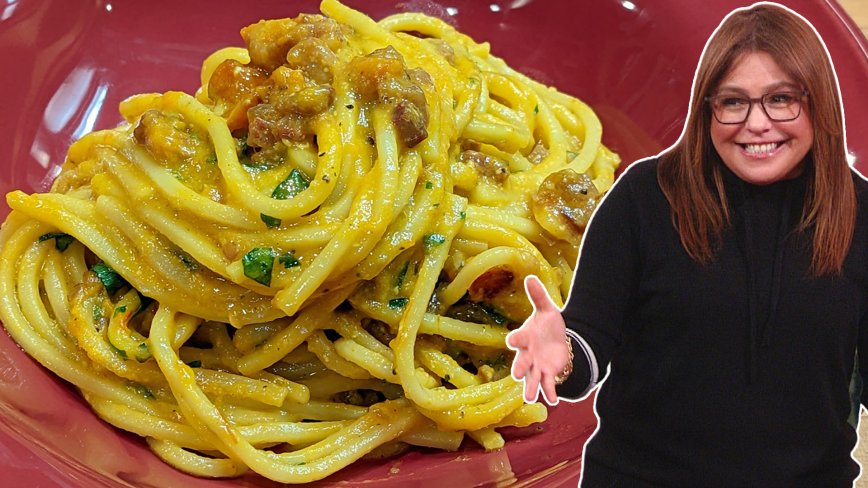 Pumpkin Carbonara with Saffron | Rachael Ray