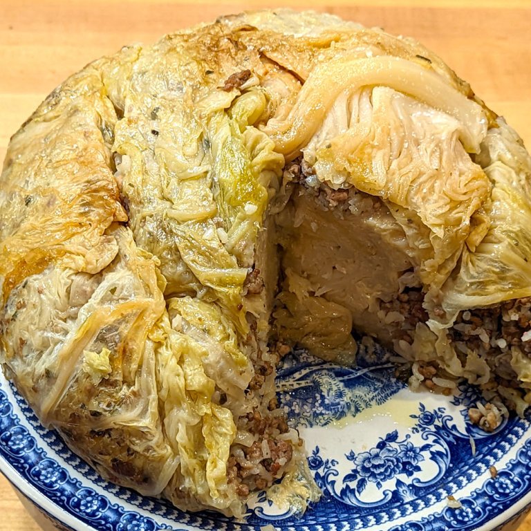 Stuffed Savoy Cabbage