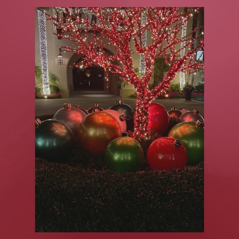 Robin McGraw's incredible outdoor Christmas display.