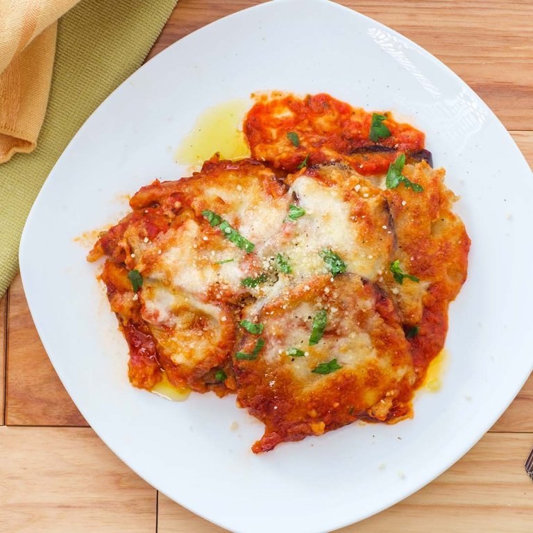 Eggplant Patties and Tomato Sauce