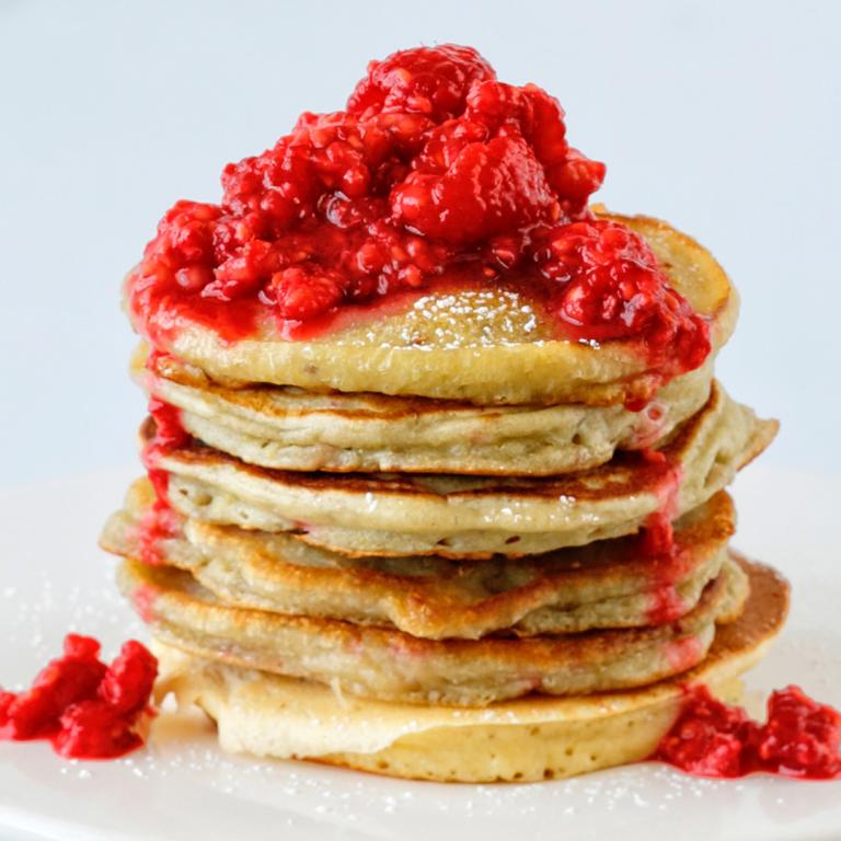 lemon raspberry pancakes