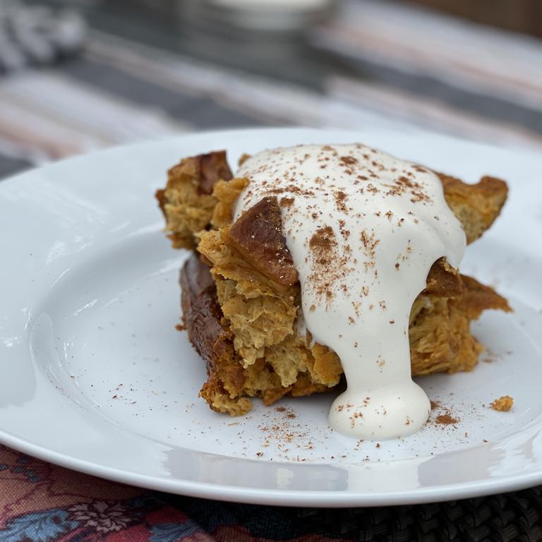 pumpkin bread pudding