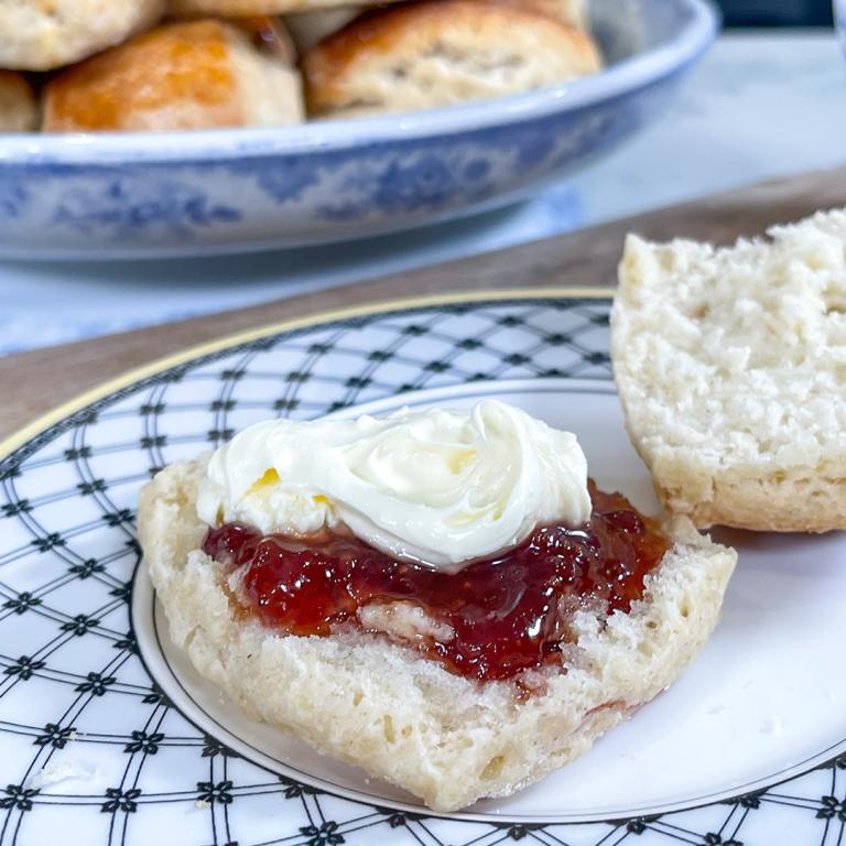 British Scones with Jam & Clotted Cream