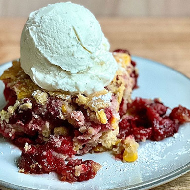 show promo cranberry cornbread cobbler