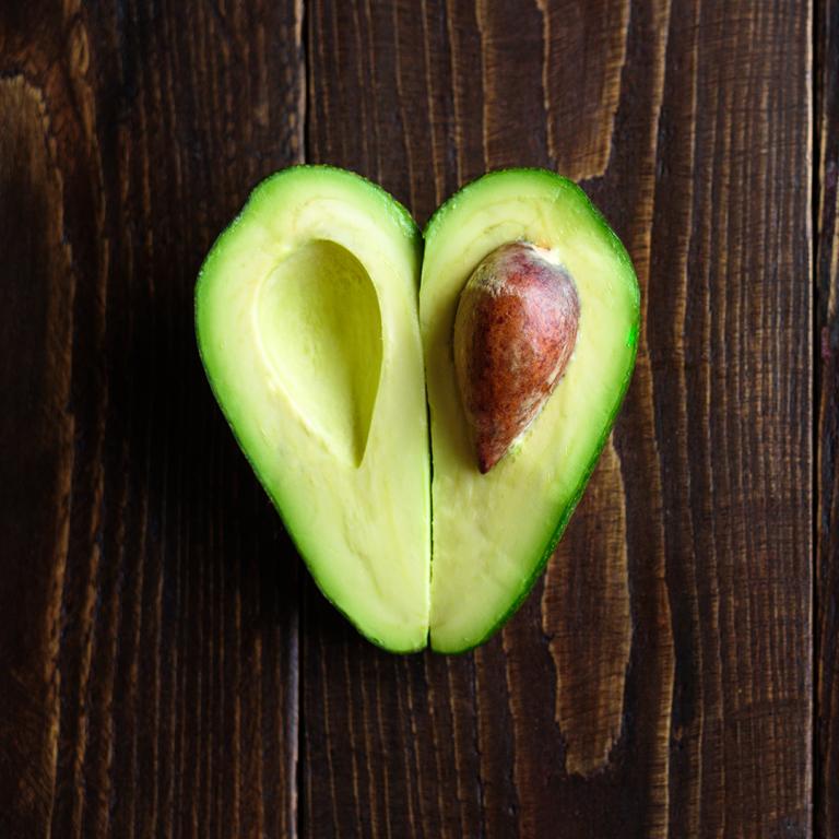 Avocado Shaped Like Heart