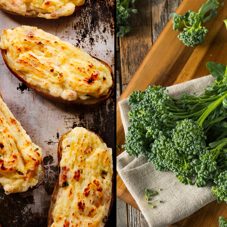 Twice-Baked Overstuffed Dinner Potatoes