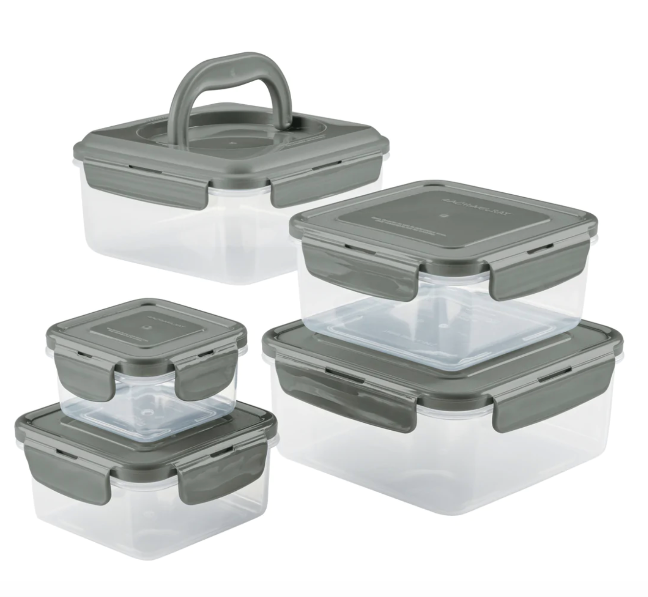 rachael ray 10 piece square food storage containers